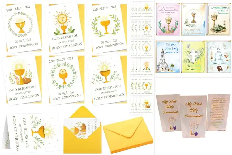 Detailed view of Best Communion Card Set Design