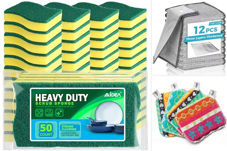 Detailed view of Best Dish Cleaning Pads: Sparkle Your Dishes Effortlessly