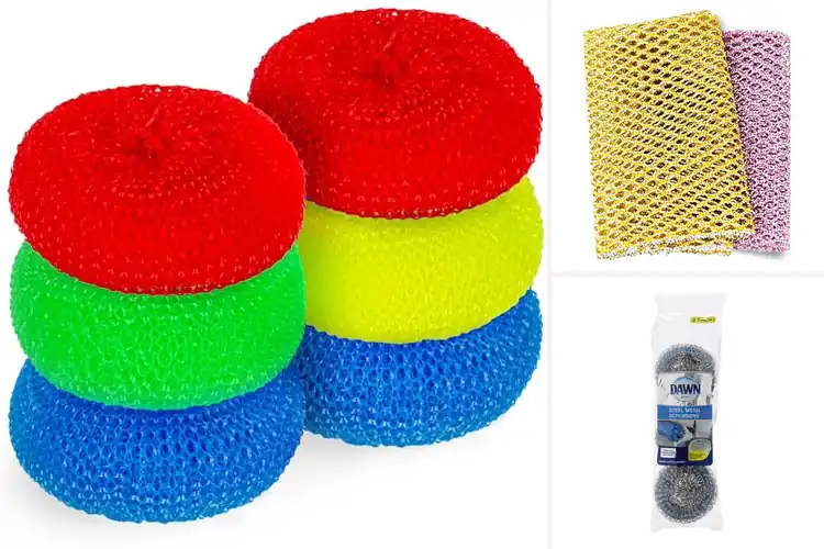 Detailed view of Best Durable Mesh Scrubbers