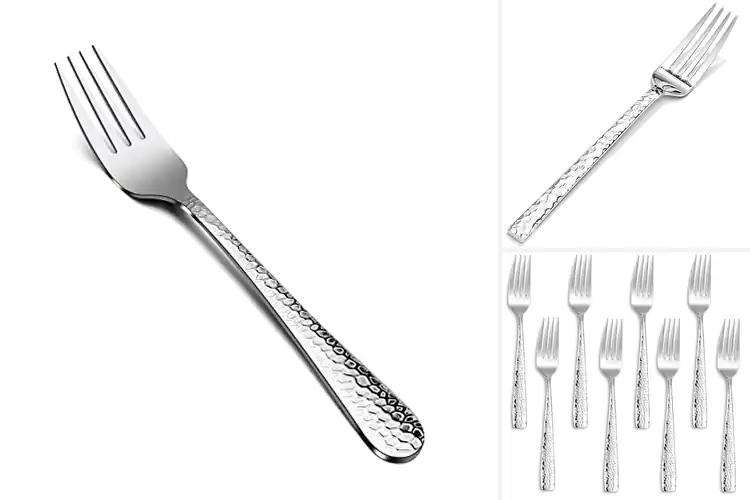 Detailed view of Best Hammered Finished Dinner Fork