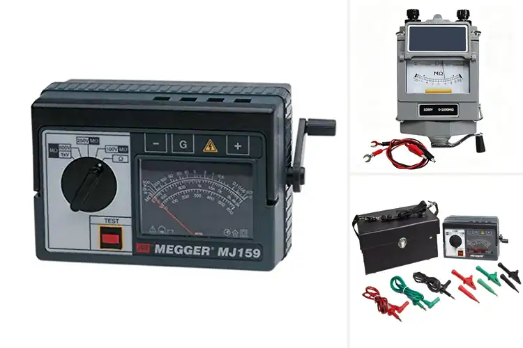 Detailed view of Best Hand Crank Insulation Testers