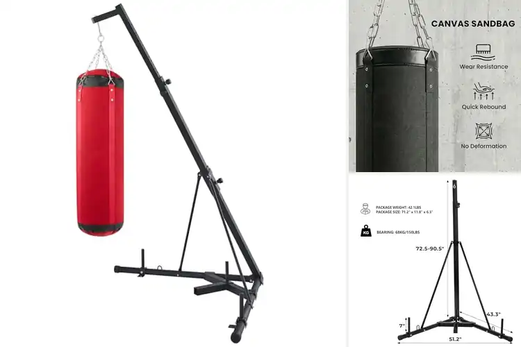 Detailed view of Best Height Adjustable Boxing Stands