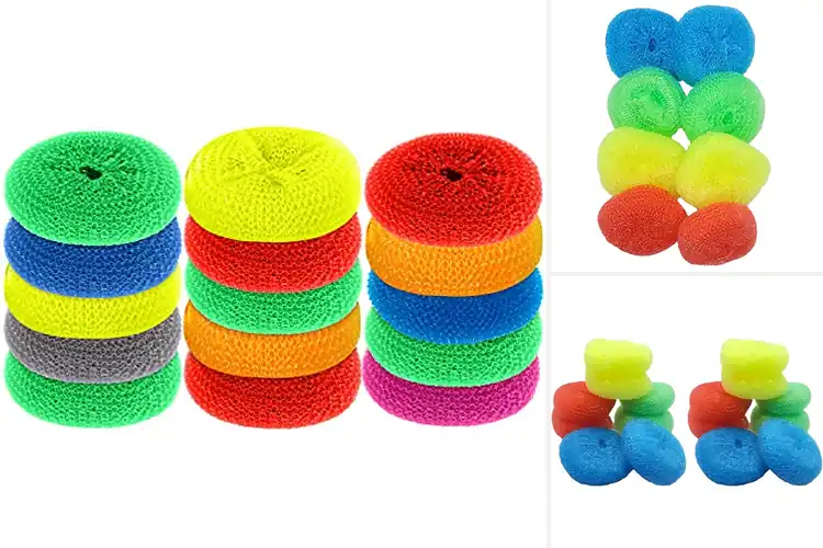 Detailed view of Best Non Scratch Round Dish Scouring Pads