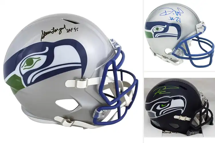 Detailed view of Best Signed Seahawks Helmets: Your Ultimate Fan Guide