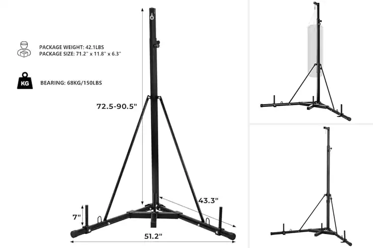 Detailed view of Best Steel Frame Boxing Stands