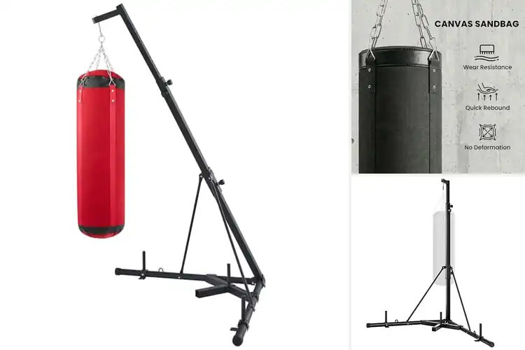 Detailed view of Best Sturdy Steel Frame Boxing Stand
