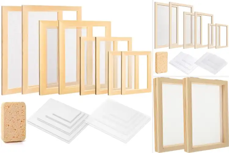 Detailed view of Best Wooden Paper Making Frame For Kids