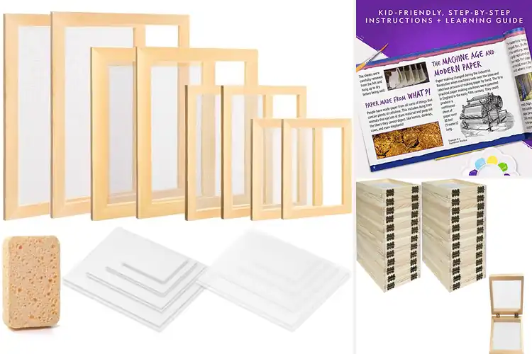 Detailed view of Best Wooden Paper Making Kits for Creative Fun at Home