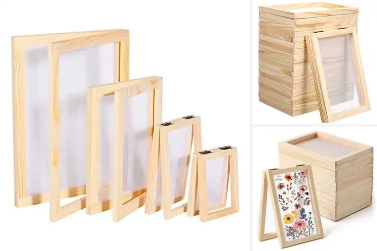 Detailed view of Best Wooden Paper Moulds for Smooth Handmade Sheets